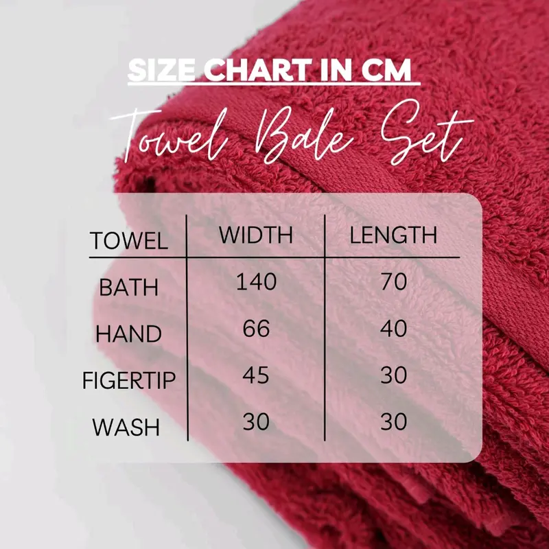 10 piece luxury towels,2 bath towels,(70x140cm)4 hand towels,(40x66cm) 4 face towel,(30x30cm) 500 gsm Set 5