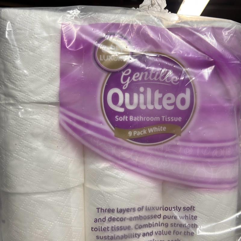 Gentille Quilted Bathroom Tissue | Luxury 3-Ply Toilet Paper  Soft, Strong, Embossed & Sustainable 54 Rolls Bundle Pack Western Wipes Sheets 7