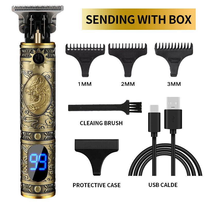 Product Introduction of Hair Clippers Men Professional Beard Trimmer,Cordless Electric Self Hair Clippers with LCD Screen,Precision Outliner Trimmer-Smooth Clipping,-Rechargeable Battery,Gifts for Men Comfort Multicolor 5