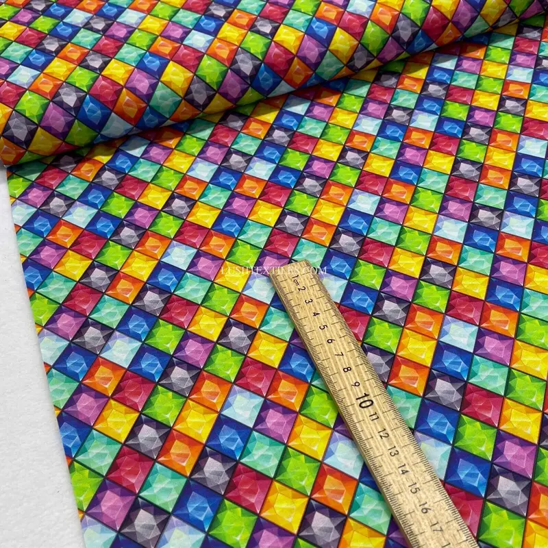 Diamond Jewels Multicoloured Craft Cotton Fabric 140cm 1