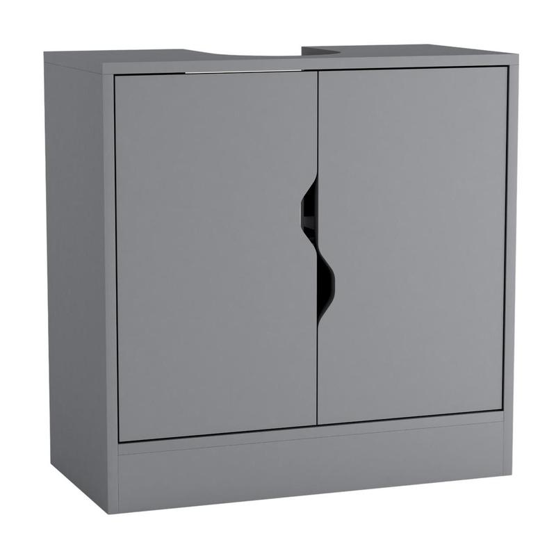 Bathroom Sink Cabinet with Partial Pedestal 1