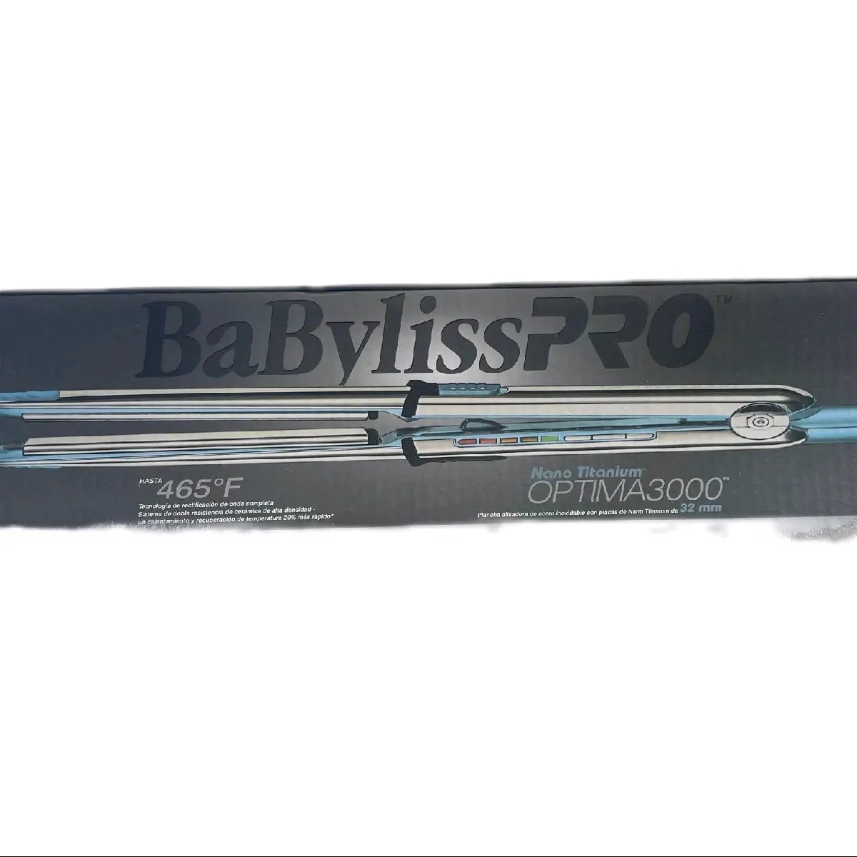 BaBylissPRO Pro Nano Titanium Optima 3000 Hair Straightener and Curling Iron - Comfort, Aluminum