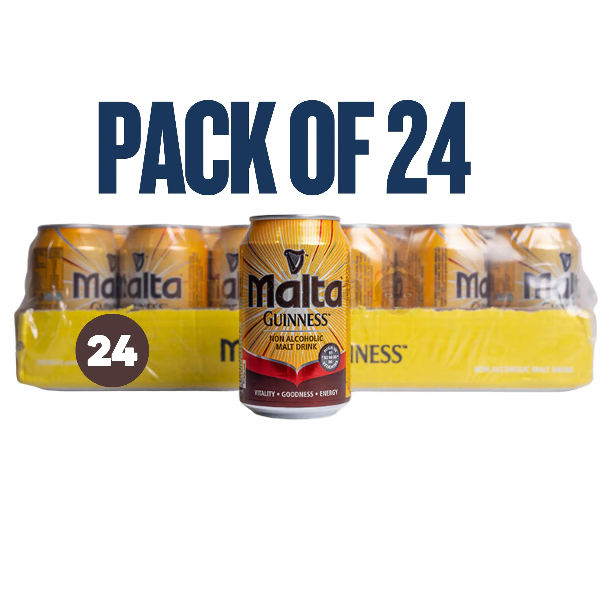 Malta Guinness - Case of 24! Free 24H Shipping! Imported From Nigeria (Non-Alcoholic!)