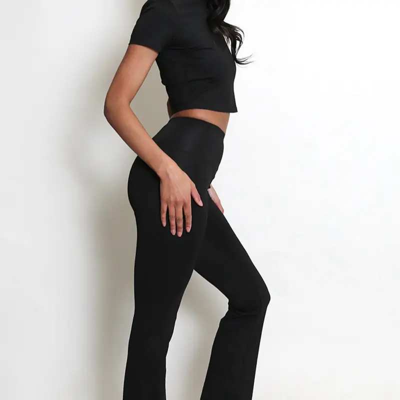 Black Flared Leggings