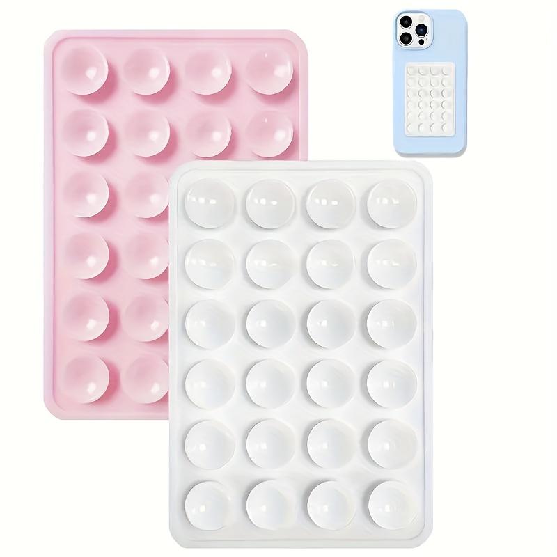 2Pcs 24-Independent-Suction-Cups Silicone Multi-Color Phone Stand with Adhesive Backing for All Smartphones 0