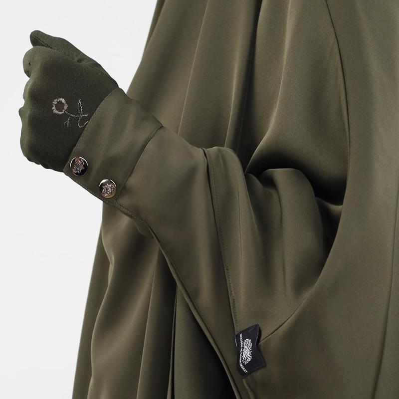 Bisht Abaya with Snap Buttons - More Colours - Womens Prayer Dress Zipper Pockets Wudu Friendly Abaya 48 to 64 Modest Fashion Women’s Islamic Clothing 7