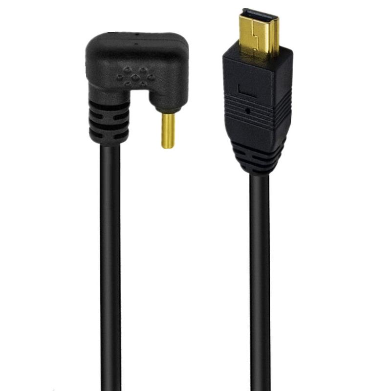 USB 3.1 Type C Angled Male to Mini USB Male Data Charging Cable 0.25m 4