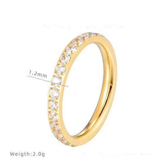 Eternity Band Stone Ring 5