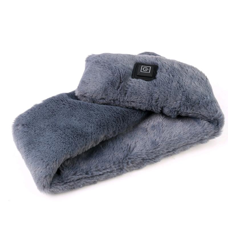 Smart Heated Scarf USB Rechargeable Warm Scarf with 3 Heating Levels - Grey aquascutum 4