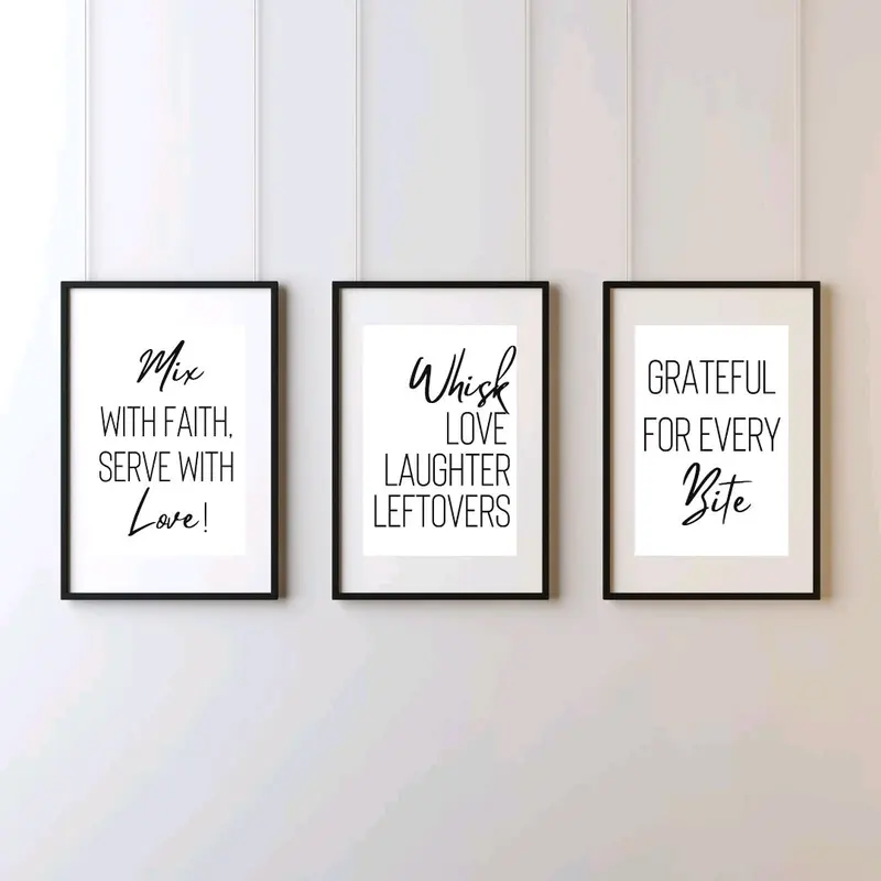 Kitchen Home Prints - Wall Arts Poster Decoration NO FRAMES INCLUDED Room Photo 2