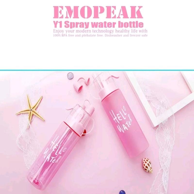 Water Spray Bottle Misting Water Bottle Sport Water Bottle for Outdoor Hydration 580ml 1