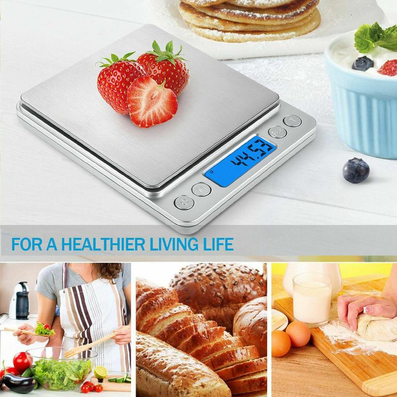 0.01g-500g Digital Electronic Kitchen Mini LCD Pocket Food Weight Scales 2