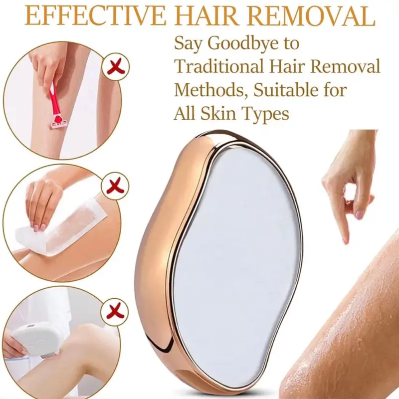 Magic Hair Eraser, Hair Removal, Reusable UPTO ‘3 YEARS’ Crystal Painless Hair Eraser for Women, Washable, Hair Remover for Arms Legs and Back 0