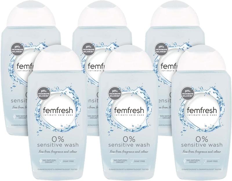 Product Introduction of Femfresh 0% Sensitive Intimate Wash - Feminine Hygiene Shower Gel Cleanser - pH Balanced, Soap Free, Fragrance Free Vegan Formula - Lotus Flower Extract to... 1