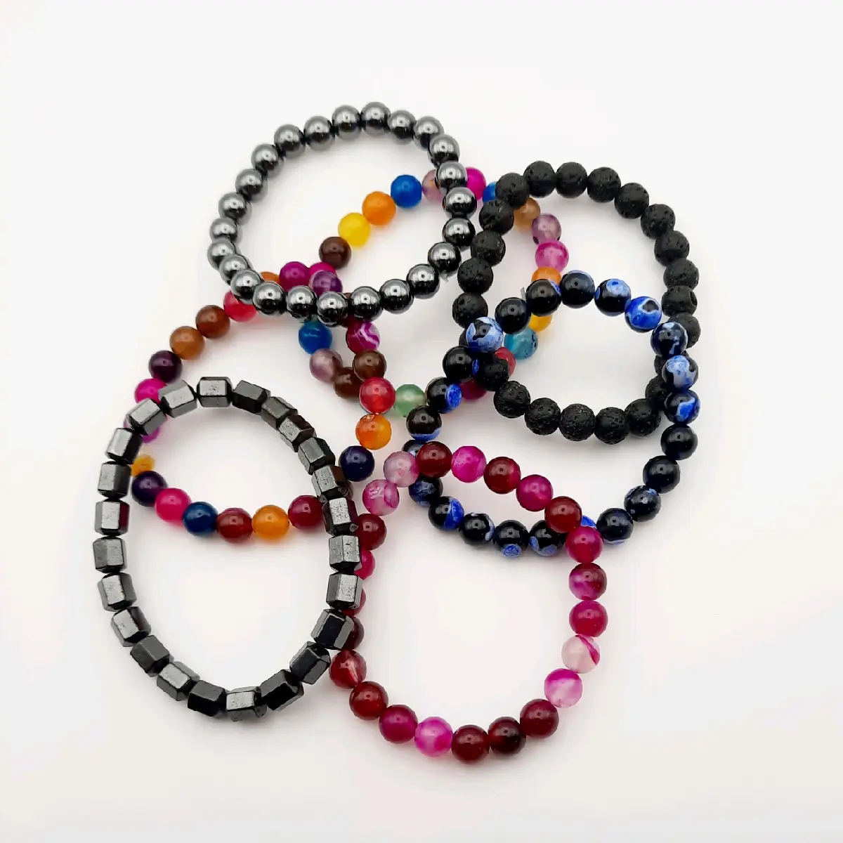 Natural Stone / Crystal Beaded Bracelet