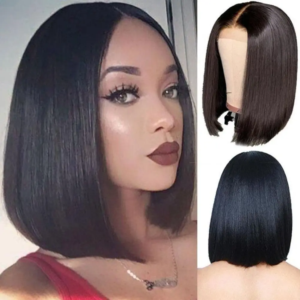 Short Straight Bob Wigs Lace Closure Wigs Straight Bob Lace Front Wigs