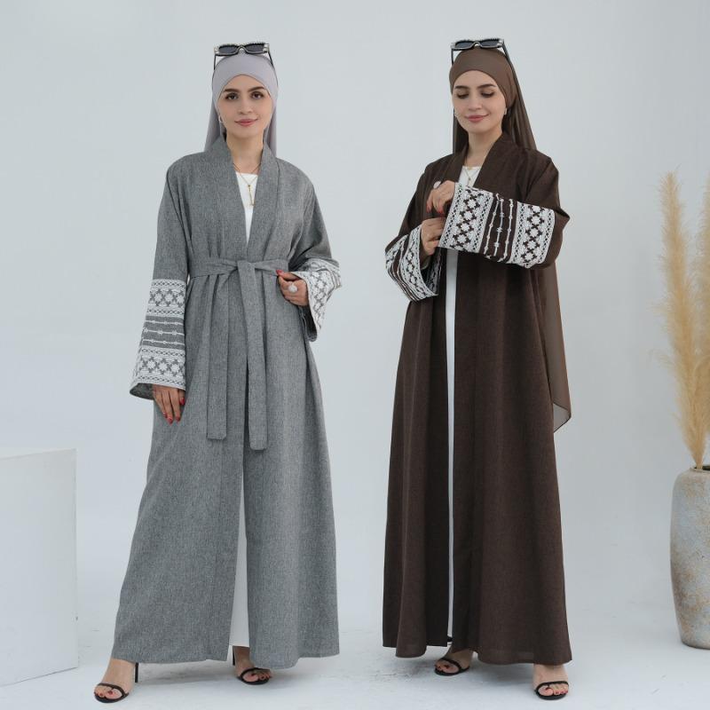 Hot Sale 2024 Embroidered Elegant Cardigan Robe LR701 8