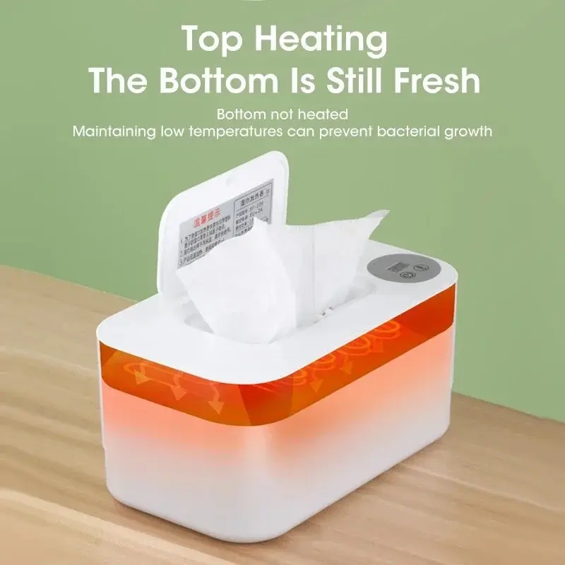 Baby Wet Wipe Warmer Tissue Heater - USB Heating Machine for Cotton Towel - Smart Polypropylene