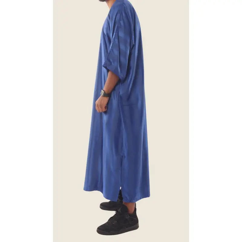 Royal Blue - Moroccan Thobe 2