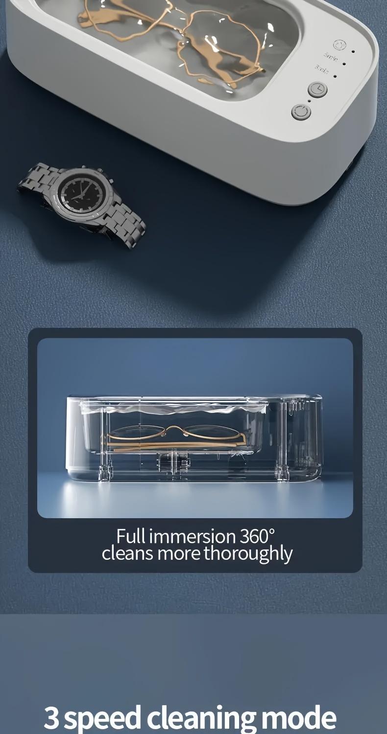 Product Introduction of Versatile Cleaning Wizard - Ultra-Portable, 360° Deep Clean, Rechargeable & USB-Powered, High-Frequency Vibration Technology - Effortlessly Revitalizes Jewelry, Glasses, Watches & More 2