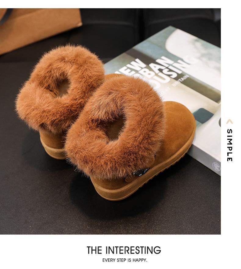 Product Introduction of Girls snow boots - Festive Winter Snow Boots - Soft Faux Fur, Rubber Soles, Cute Designs - Fall and Winter Play - Little Girls -  For Warmth, Comfort, and Style - Winter Wonderland Adventures Await 10
