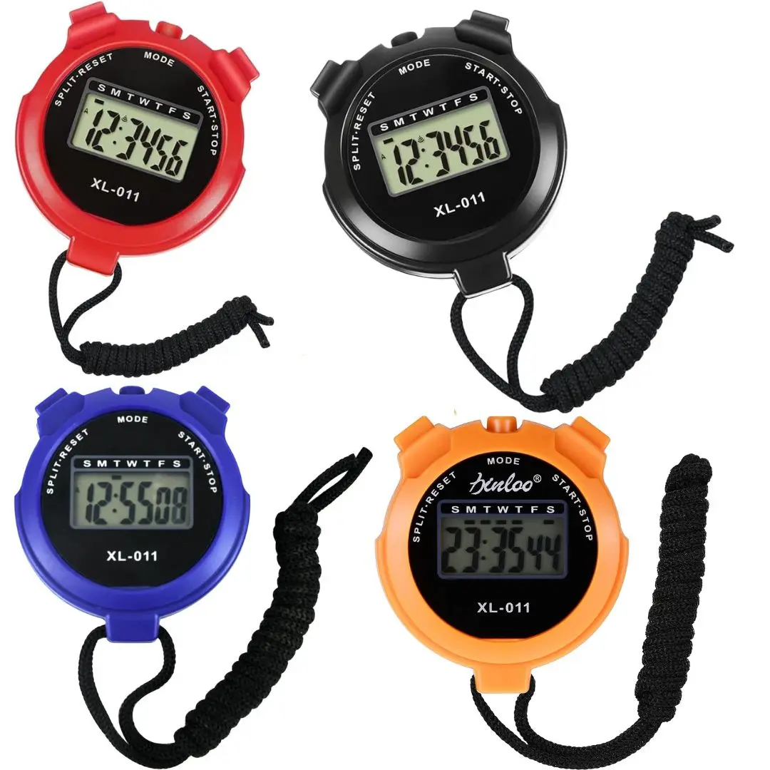 Stopwatches, Digital Sports Stop watch, referee kit, Handheld stopwatch Split Lap Timer, Neck Stopwatch, Shockproof Waterproof Stopwatch with LCD Display for Coaches Swimming Running Training