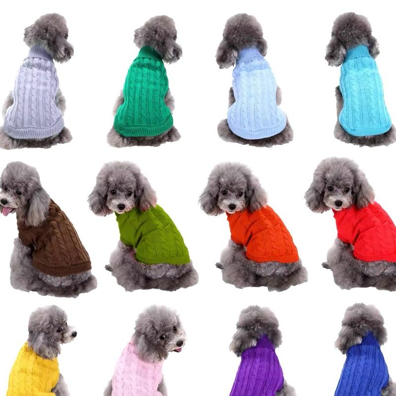 Soft Dog Sweater with High Neck - Smart Quality Jumper in 6 Winter Colours 1