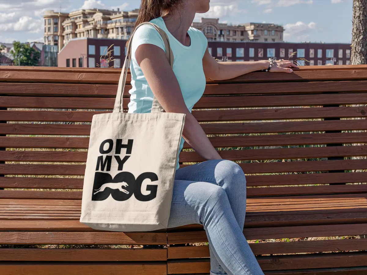 The House Of Dog Greyhound Lurcher Owner Gift: Premium Cotton Tote Bag. Heavyweight 100% Cotton
