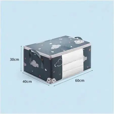 Large Capacity Clothes Storage Bag Organizer With Reinforced Handle Suitable For Blankets Bedding Foldable With Sturdy Zipper 7