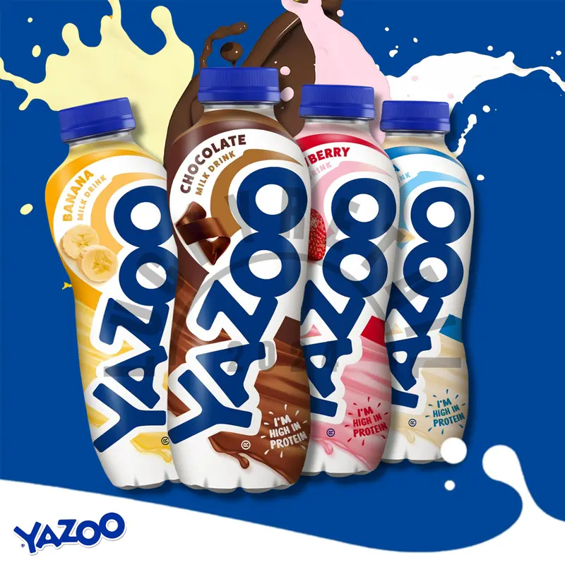 Yazoo Milkshake Drink - 10 x 400ml Pack | High Protein & Calcium Milk Beverage | Flavours: Vanilla, Chocolate, Banana & Strawberry 8