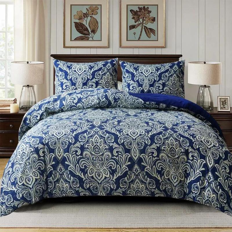 Rich Cotton 3PCS Bedding Set Single Double King Size Duvet Quilt Cover Set Multicolored soft duvet set grey white black breathable duvet covers durable printed duvet sets machine wash bedset anti-drop super king fade resistant pumpkin bedding set 2