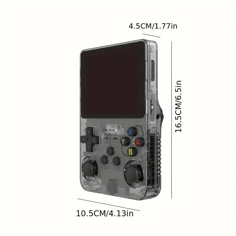 1Pc R36S Handheld Game Controller, Linux System With 32+64G TF Card, Retro Gaming Controller 3.5-inch IPS Screen Purple, Black 7