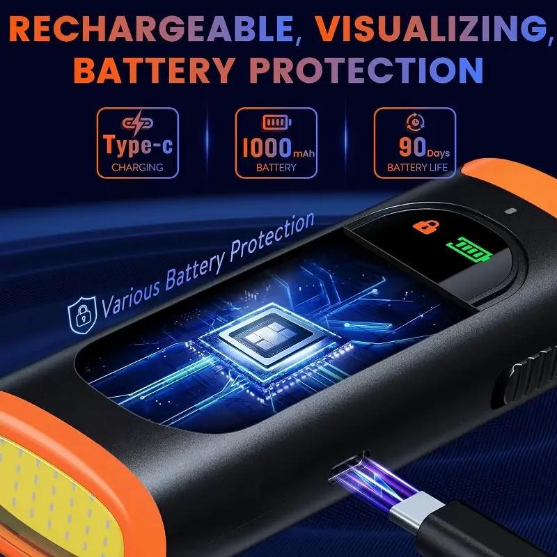 Ultrasonic Anti-Barking Device, Handheld Dog Training Tool with 3 Advanced Training Modes, Deterrence/Training/Sound Modes, Effective Dog Behavior Control, LED Strobe Light Feature, Compact Design with Wrist Strap, 4.4x1.3 Inches 7