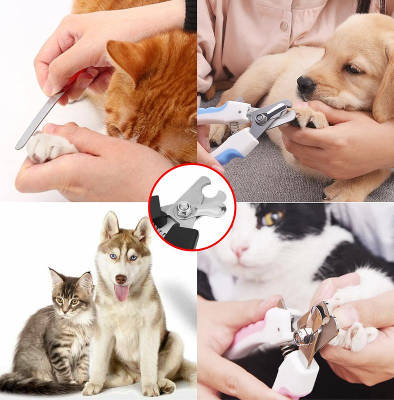 Large Dog Nail Clippers Professional Pet Trimmer & File Grinder with Safety Guard paw scissors Grooming Tool 4
