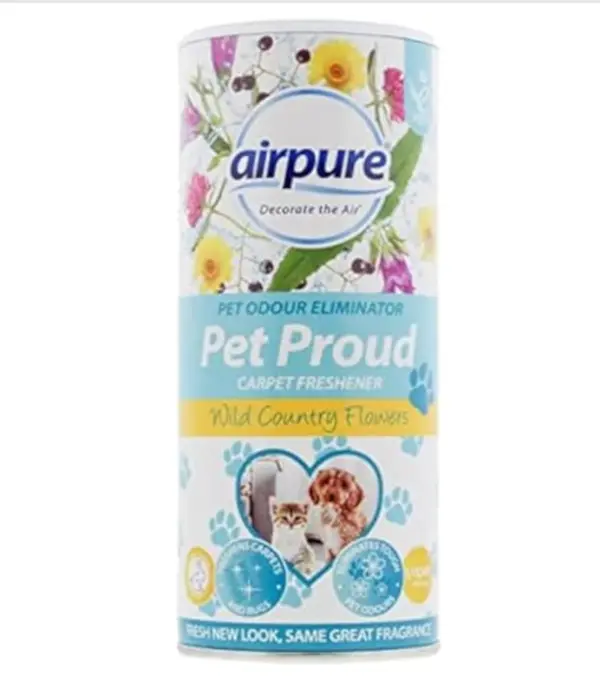 airpure PET Proud Carpet Freshener, Odour Eliminator, Flowers Fragrance, White 0