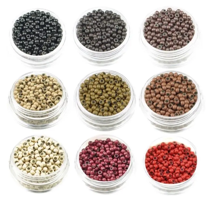 Nano rings, silicone lined, nano rings 3mm extension beads  1000 please for hair extensions