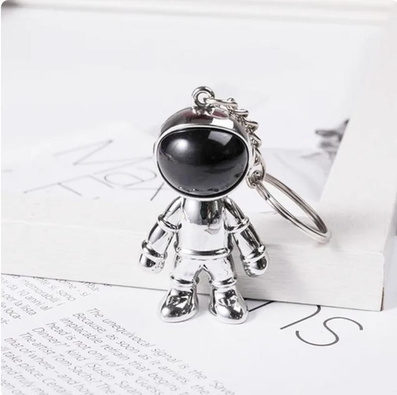 Handmade 3DKeychain Space Robot Astronaut Astronaut Man Gift Present Occassion Gold Silver Black Blue For Him Anniversary Birthday 3