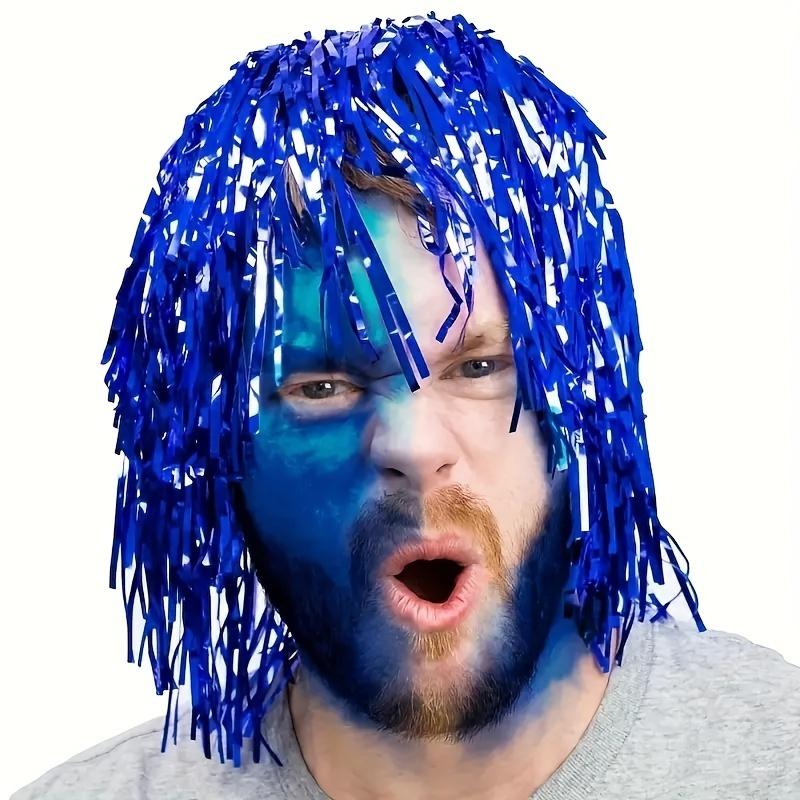 6pcs Funky Colorful Wigs for Cosplay - Perfect for Disco Parties & Birthday Celebrations, Fun Party Hats Included 3