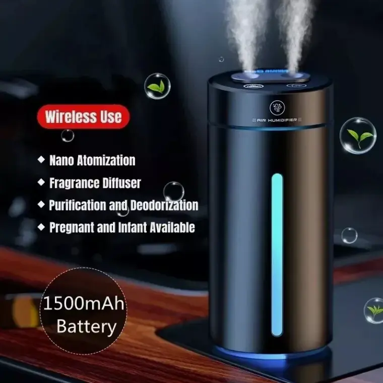 380ml Car Home Humidifier Portable LED Air Purifier Aroma Essential Oil Diffuser