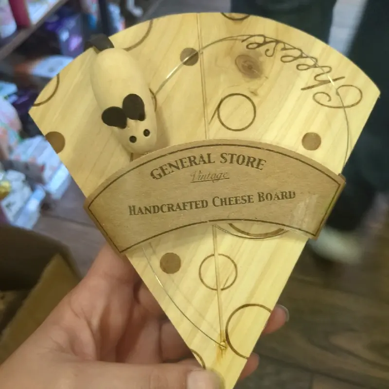 Handcrafted Cheese Board with Slice - Perfect for Kitchen Chopping Wood 1