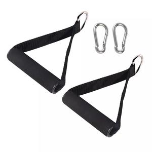 2x Multi Gym Cable Machine Attachment Resistance Band Stirrup Handles Handle Bar for Home Gym Fitness
