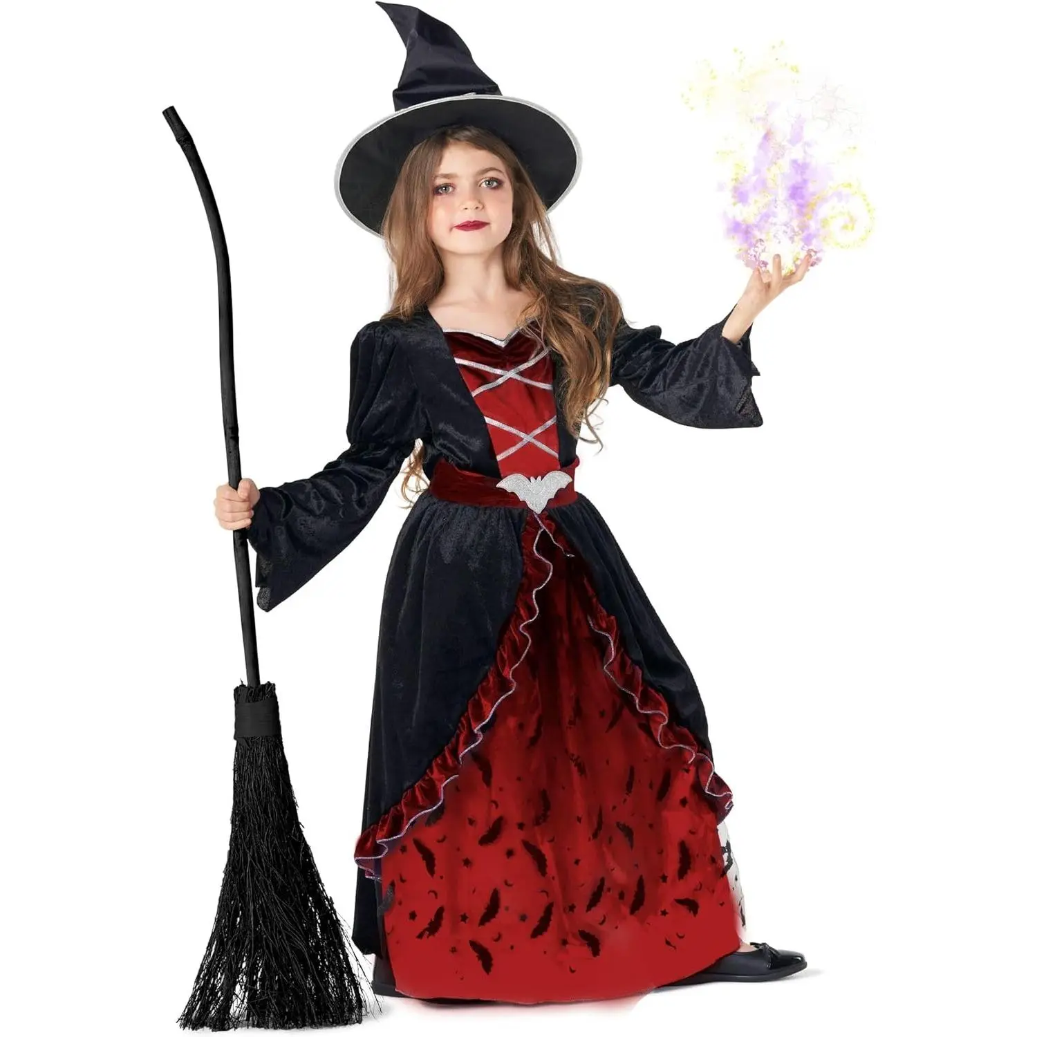 Morph Costumes Red Witch Costume Kids Witch Costumes For Girls Halloween Costume Witch Outfit Kids Halloween Witch Costumes Girls