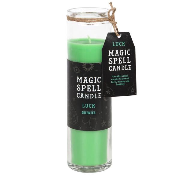 Green Tea 'Luck' Spell Tube Candle 0