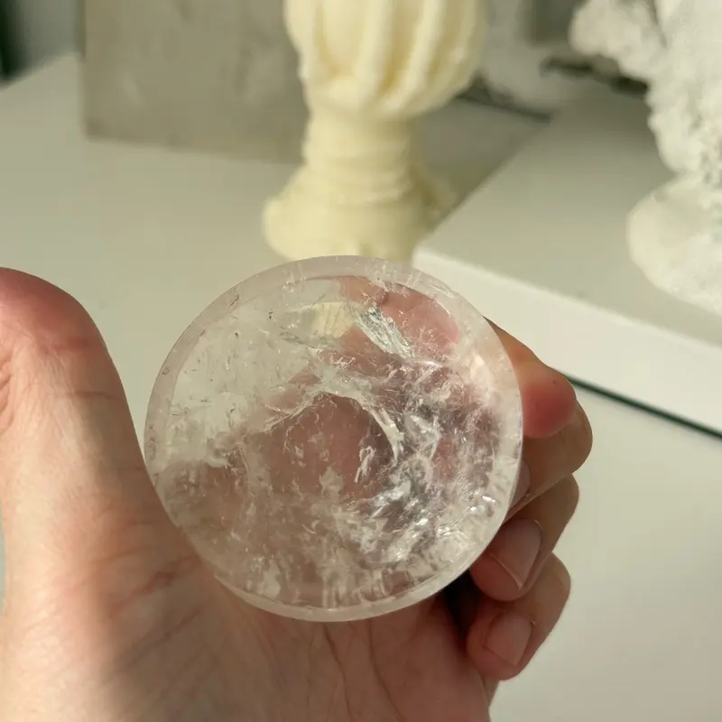 Clear Quartz Bowl Crystal Gemstone Home Decor 5