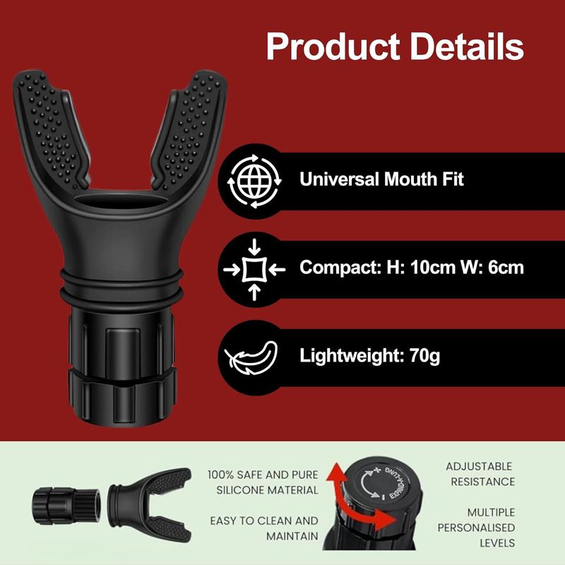 Lung Trainer - Portable Breathing Exerciser for Enhanced Lung Capacity, Adjustable Resistance Handheld Device for Respiratory Therapy, Ideal for Athletes & Fitness Enthusiasts. Easy to Clean. barbells original  lava 3