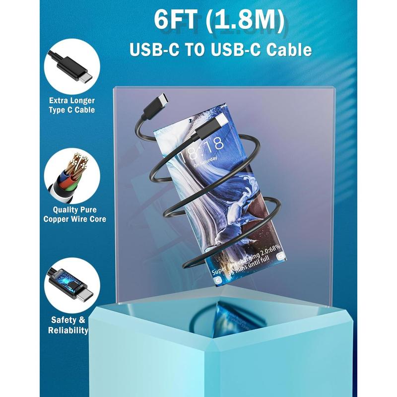 2024 New Super Fast Charger Type C,45W USB C Fast Charger for Samsung Galaxy S24/S23/S23+/S22 Ultra/ S22+ /S22 /S21 Ultra/S21+/S21/S20/Note 10/20/S20/S21, Galaxy Tab S7/S8+ 2
