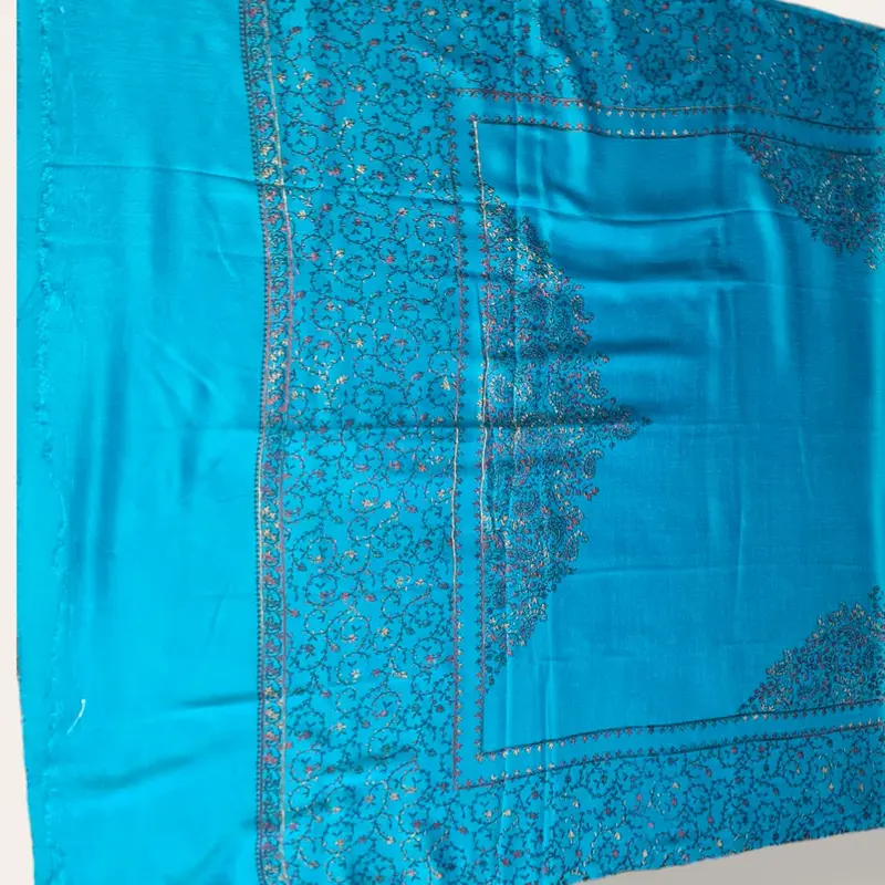 Pashmina shawls with Kashmir Embroiderey afghan shawl winter scarfs 5