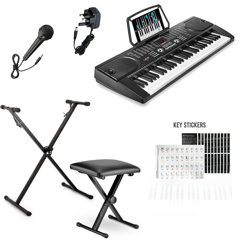 Product Introduction of Crystals 61-Key Digital Piano Keyboard with Optional Stand and Stool for Customized Setup 18