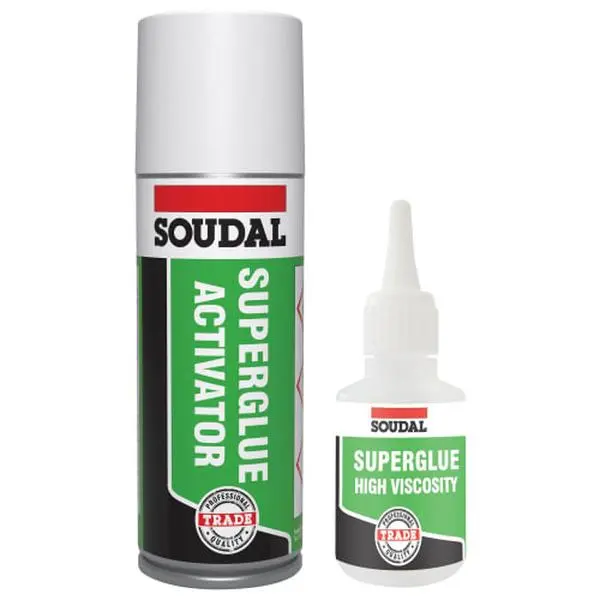 Soudal - 130474 - 50G+200ml MITRE Kit Trade strong super glue