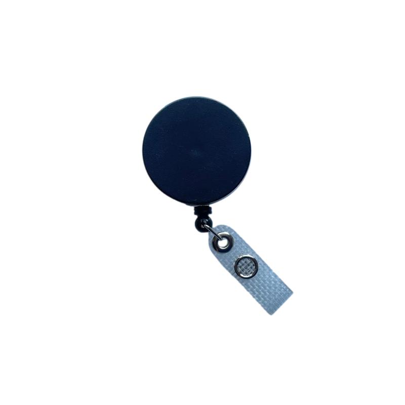 Pack of 5 Black and Silver Key Reels with Badge Holder 1